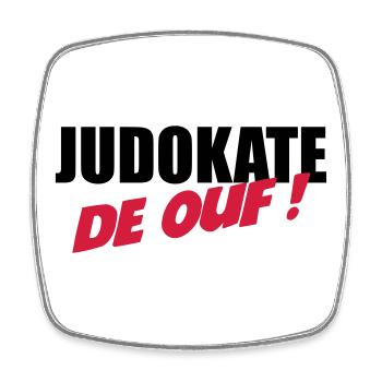 Judo / Judoka / Sport / Fight / Fighter / Strong - Square fridge magnet - white - Front