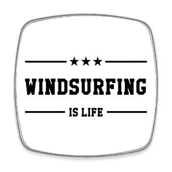 Windsurfen / Windsurfer / Windsurf / Windsurfing - Viereckiger Kühlschrankmagnet - Weiß - Vorne