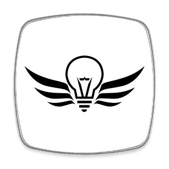 Electrician Electricity Elektriker Electricien Job - Square fridge magnet - white - Front