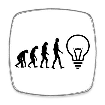 Electrician Electricity Elektriker Electricien Job - Square fridge magnet - white - Front