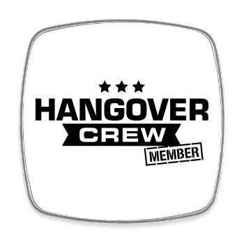 hangover crew junggesellenabschied - Viereckiger Kühlschrankmagnet - Weiß - Vorne