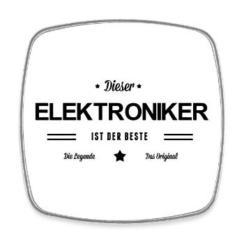 Bester Elektroniker - Viereckiger Kühlschrankmagnet - Weiß - Vorne