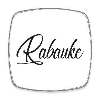 Rabauke - Viereckiger Kühlschrankmagnet - Weiß - Vorne
