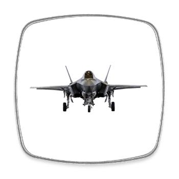 F-35 - Magnet carré - blanc - Devant