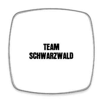 Team Schwarzwald - Viereckiger Kühlschrankmagnet - Weiß - Vorne