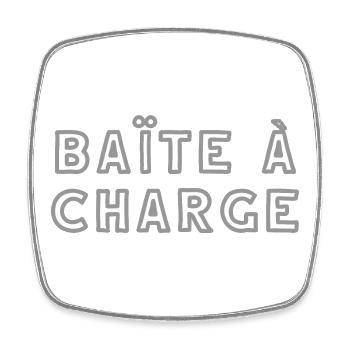 vendeen baite a charge - Magnet carré - blanc - Devant