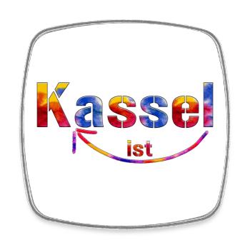 Kassel ist klasse - Viereckiger Kühlschrankmagnet - Weiß - Vorne