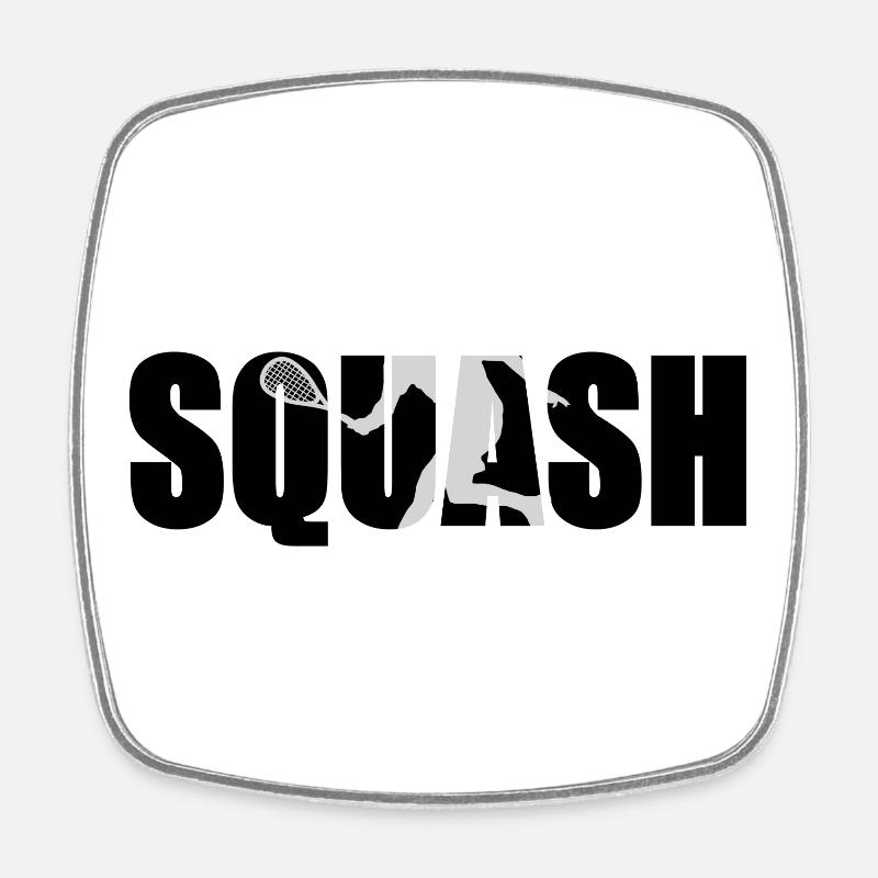 Squash - Magnet carré - blanc