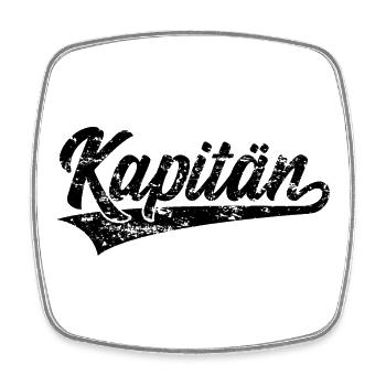 KAPITÄN SEGLER - Viereckiger Kühlschrankmagnet - Weiß - Vorne
