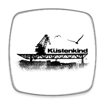 Küstenkind - Viereckiger Kühlschrankmagnet - Weiß - Vorne