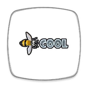 BEE COOL (horizontal) - Magnet carré - blanc - Devant