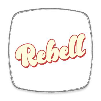 rebel dieb rowdy rebell bandit hustler gang crime - Square fridge magnet - white - Front