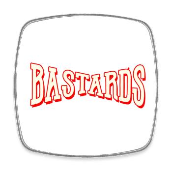 bastards bandit dieb bastard ghetto strasse hiphop - Viereckiger Kühlschrankmagnet - Weiß - Vorne