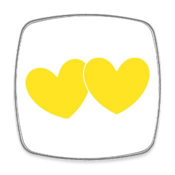 Cadeau pour la fête des mères : Idée de cadeau pour la fête des mères - Magnet carré - blanc - Devant