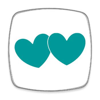 Valentinstag, Valentinstag, Valentinstag - Viereckiger Kühlschrankmagnet - Weiß - Vorne