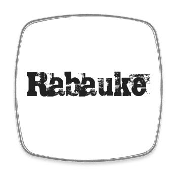 Rabauke Trashed - Viereckiger Kühlschrankmagnet - Weiß - Vorne