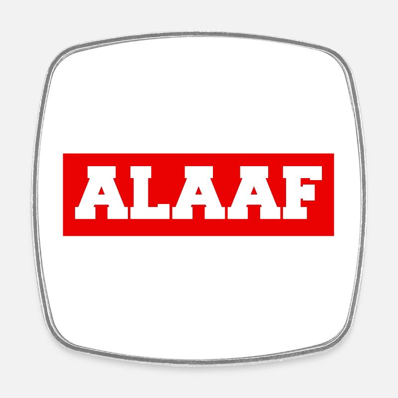 ALAAF - Viereckiger Kühlschrankmagnet - Weiß