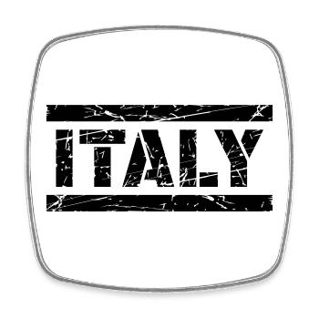 Italie - Magnet carré - blanc - Devant