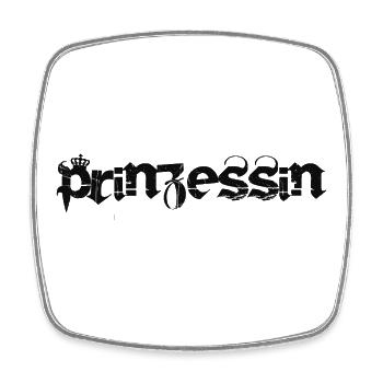 Prinzessin - Viereckiger Kühlschrankmagnet - Weiß - Vorne
