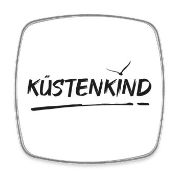 Küstenkind - Viereckiger Kühlschrankmagnet - Weiß - Vorne