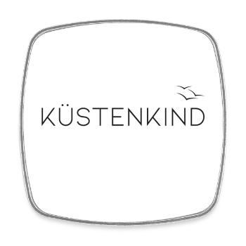 Küstenkind - Viereckiger Kühlschrankmagnet - Weiß - Vorne