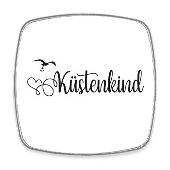 Küstenkind - Viereckiger Kühlschrankmagnet - Weiß - Vorne