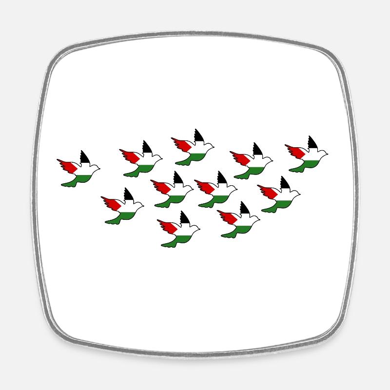Palestine - Magnet carré - blanc