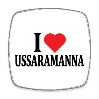 T-shirt J’adore Ussaramanna t-shirt Sardaigne - Magnet carré - blanc - Devant