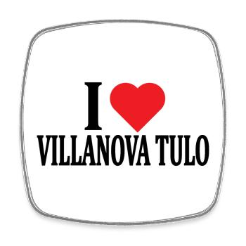 t-shirt J’adore Villanova Tulo t-shirt Sardaigne - Magnet carré - blanc - Devant