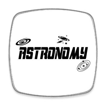 Astronomie - Magnet carré - blanc - Devant