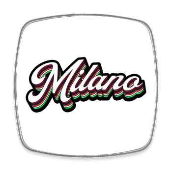 Lettres néon de Milano - Magnet carré - blanc - Devant