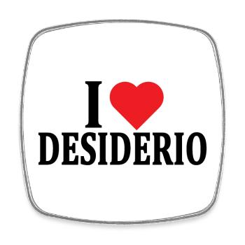 T-shirt J’adore Desire t-shirt idée cadeau - Magnet carré - blanc - Devant