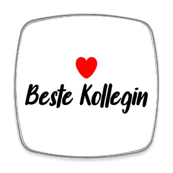 Beste Kollegin - Viereckiger Kühlschrankmagnet - Weiß - Vorne