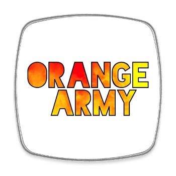 Die orange Legion für echte Fans der Niederlande # - Viereckiger Kühlschrankmagnet - Weiß - Vorne