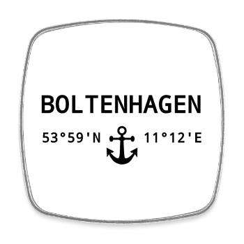 Boltenhagen - Viereckiger Kühlschrankmagnet - Weiß - Vorne