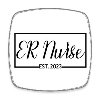 2023 Graduate Nursing Student Geschenk - Viereckiger Kühlschrankmagnet - Weiß - Vorne