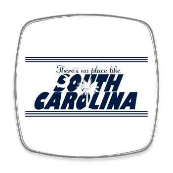 South Carolina Palm - Viereckiger Kühlschrankmagnet - Weiß - Vorne