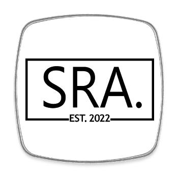 Sra. Est. 2022 Engagement Bridal Shower Wedding - Square fridge magnet - white - Front