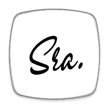 Sra. Engagement Bride To Be Wedding Bridal Shower - Square fridge magnet - white - Front