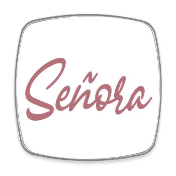 Señora Engagement Bride To Be Wedding Party - Square fridge magnet - white - Front