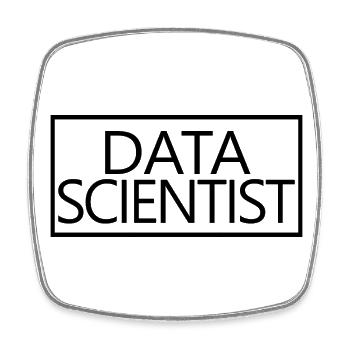 Data Scientist Proud Graduated Data Scientist - Square fridge magnet - white - Front