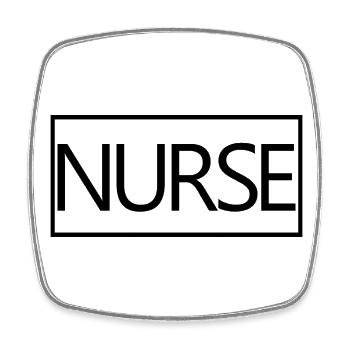 Cadeau d'étudiant diplômé en soins infirmiers fier d'infirmière - Magnet carré - blanc - Devant
