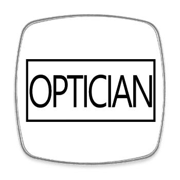 Optician Proud Graduated Optician Student - Square fridge magnet - white - Front