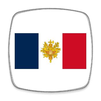 Montrez vos couleurs – France - Magnet carré - blanc - Devant