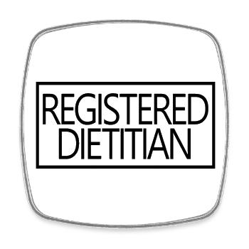 Registered Dietitian Proud Graduated Nutritionist - Square fridge magnet - white - Front