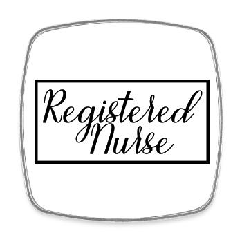 Registered Nurse Proud Graduated Nursing Student - Square fridge magnet - white - Front