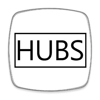 Hubs Matching Paar Verlobung Hochzeit Flitterwochen - Viereckiger Kühlschrankmagnet - Weiß - Vorne