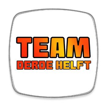 Team dritte Halbzeit. Für echte Fußballfans * - Viereckiger Kühlschrankmagnet - Weiß - Vorne
