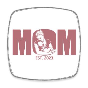 2023, Maman en devenir, annonce de grossesse - Magnet carré - blanc - Devant