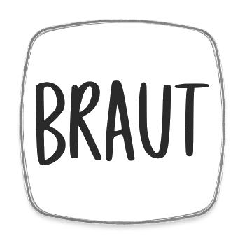 Braut Hochzeit Party Junggesellenabschied - Viereckiger Kühlschrankmagnet - Weiß - Vorne